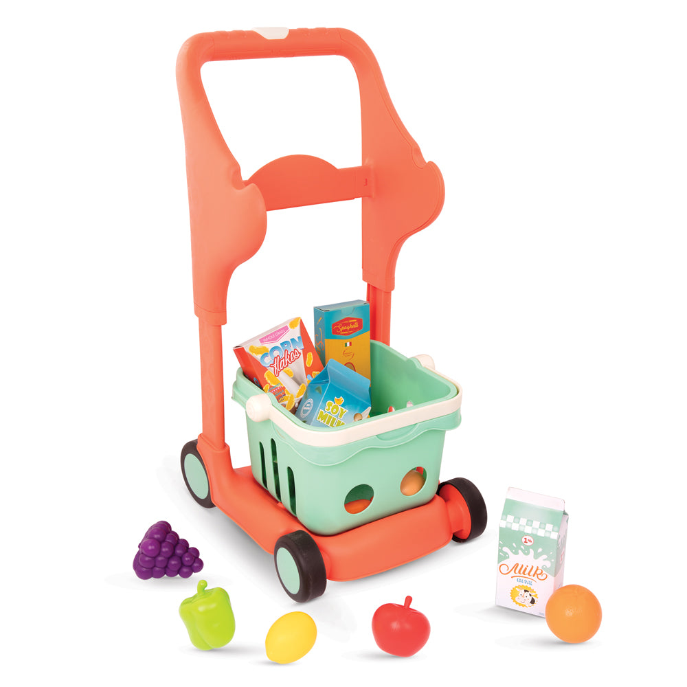 Shop & Glow Toy Cart - Orange Musikalischer Einkaufswagen 
