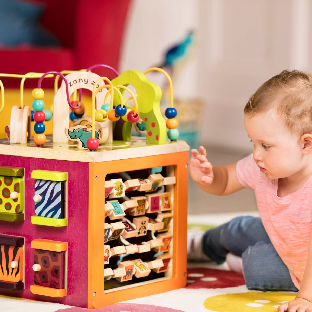 Wooden Activity Cube
