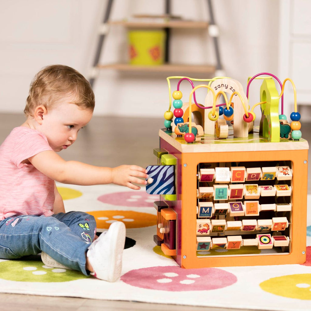 Wooden Activity Cube