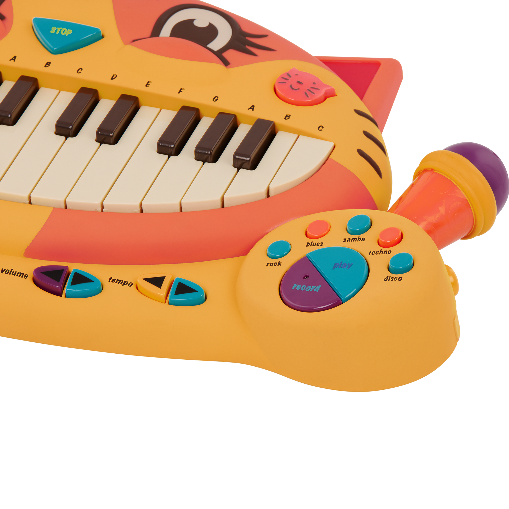 Interactive cat piano and microphone