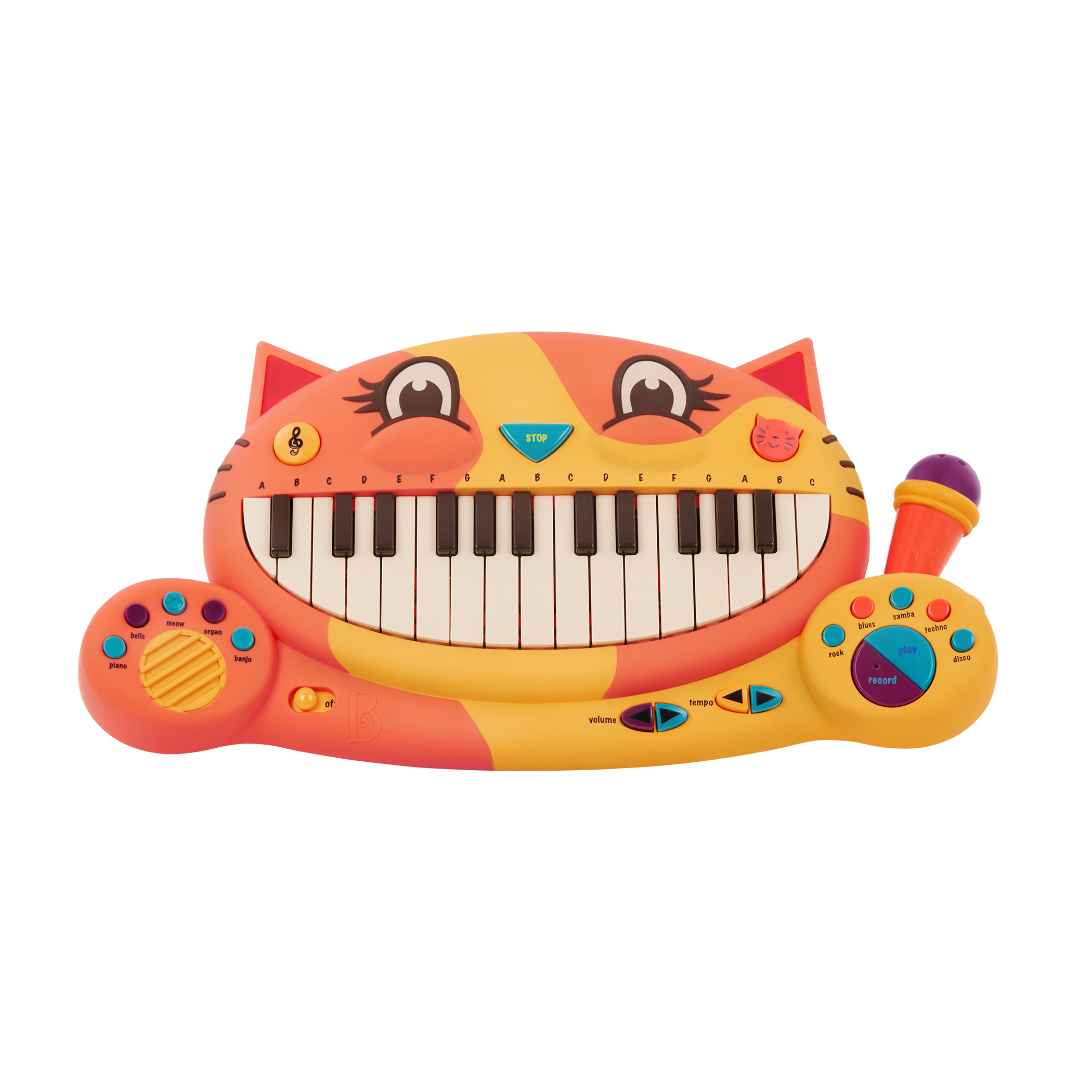 Interactive cat piano and microphone