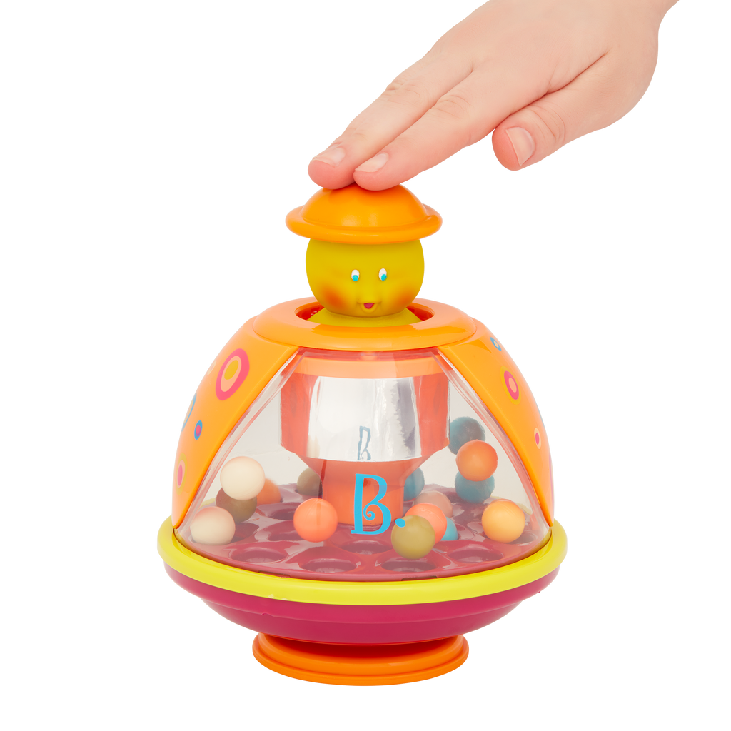 Ladybug tumble toy with colorful balls