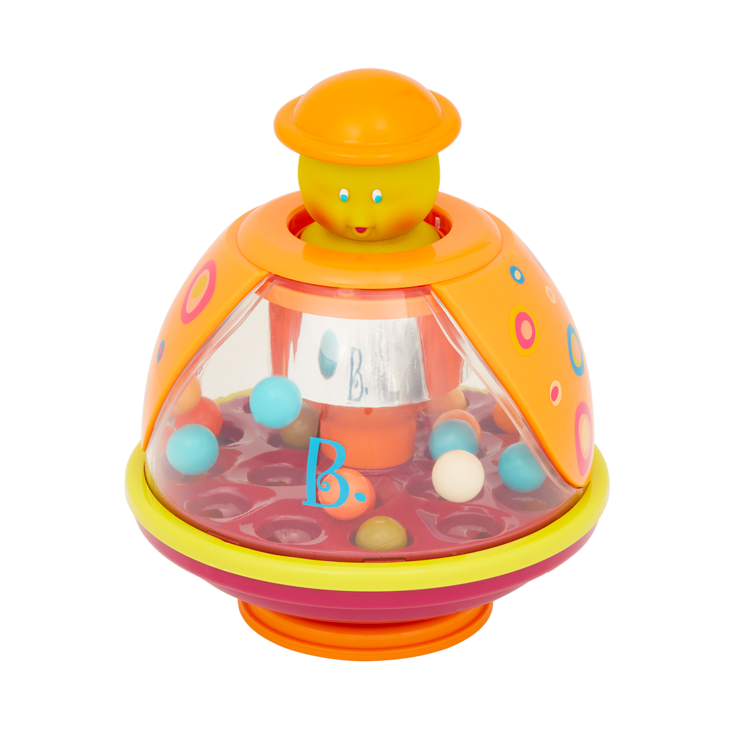 Ladybug tumble toy with colorful balls