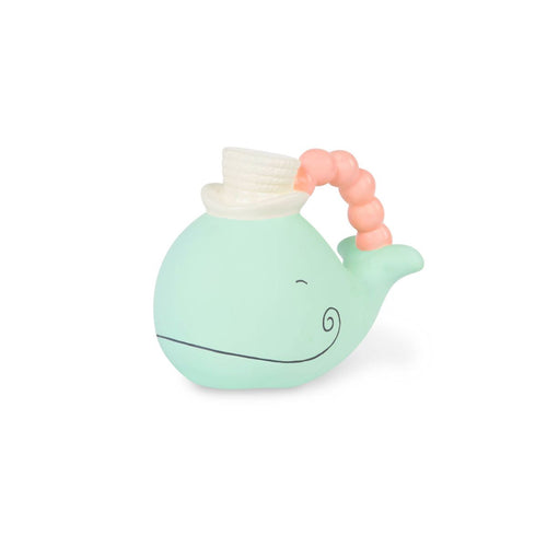 Whale teething toy.