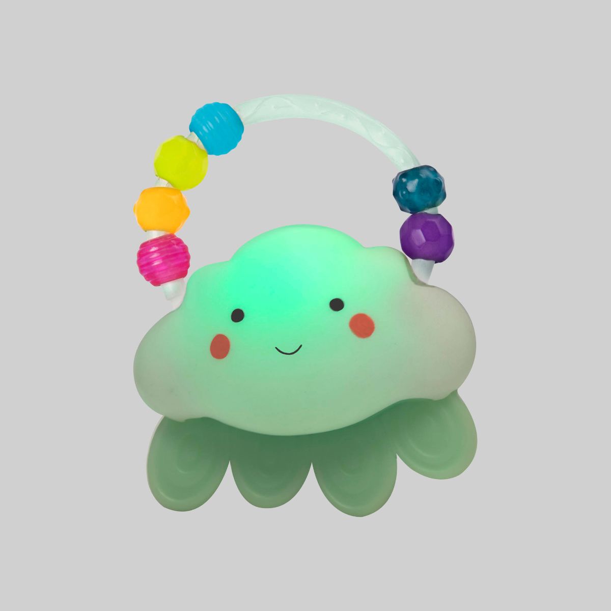 Light-up baby cloud rattle