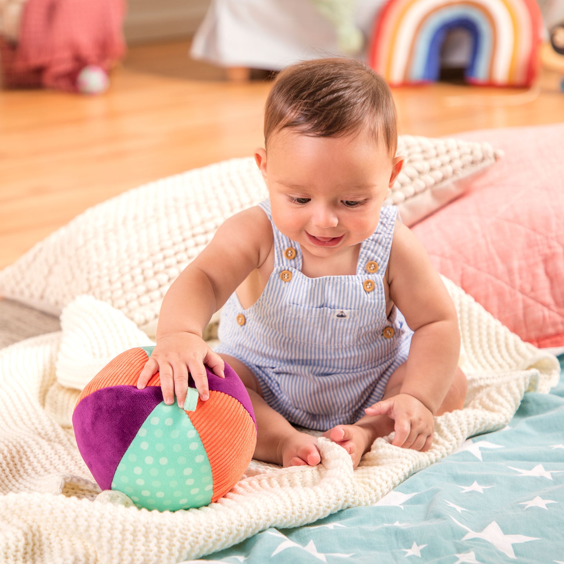 Sensory fabric ball