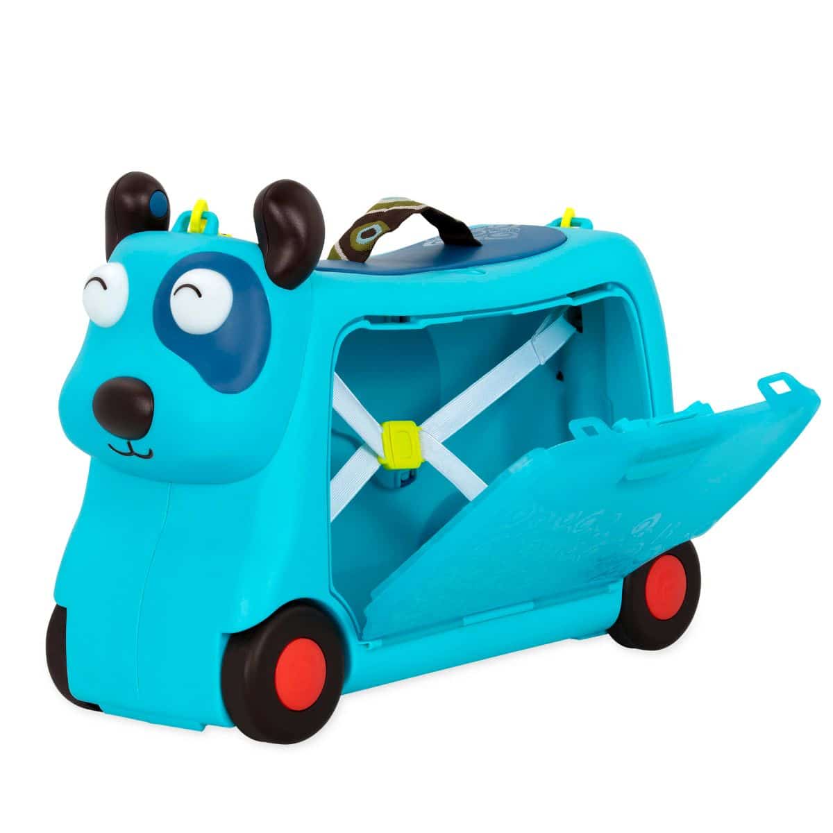 Ride-on dog suitcase