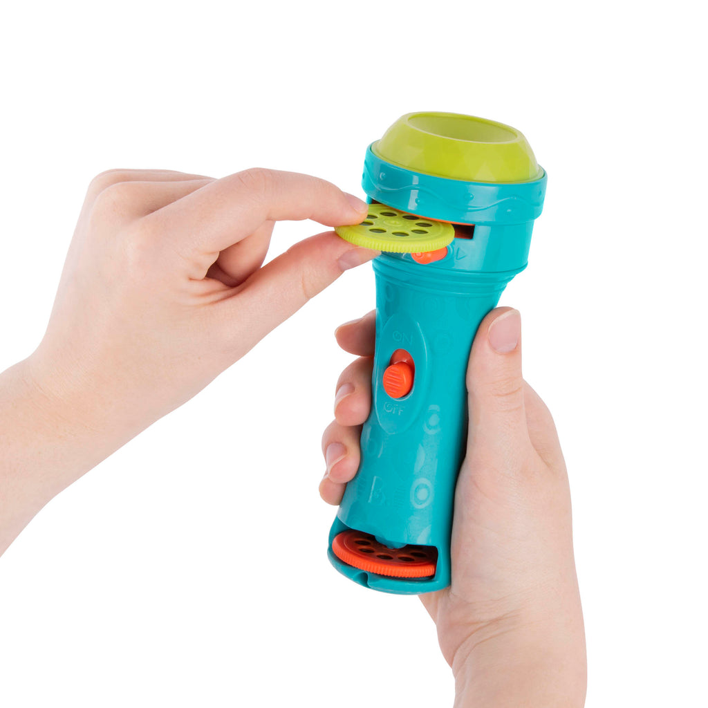 Projector flashlight.