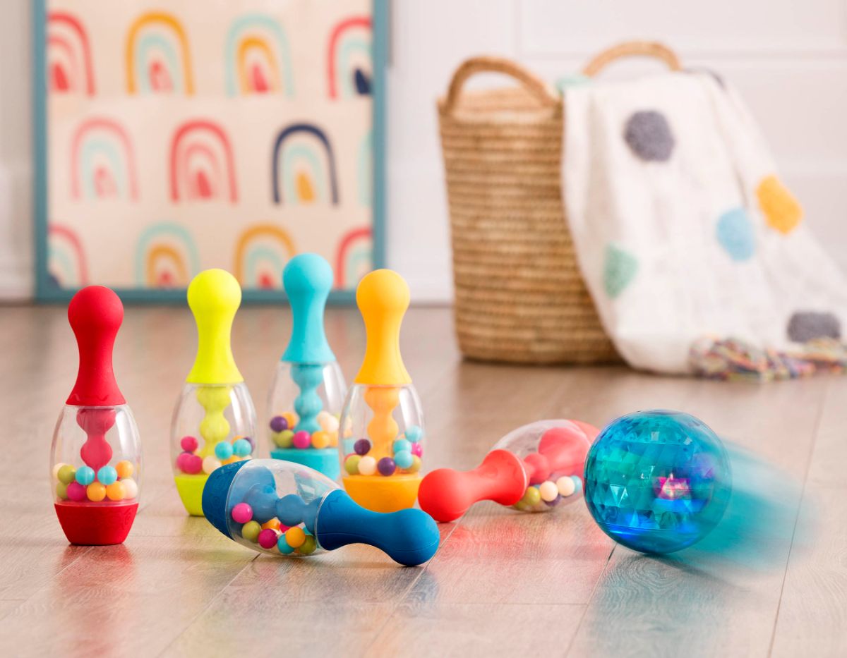 Toy bowling set.