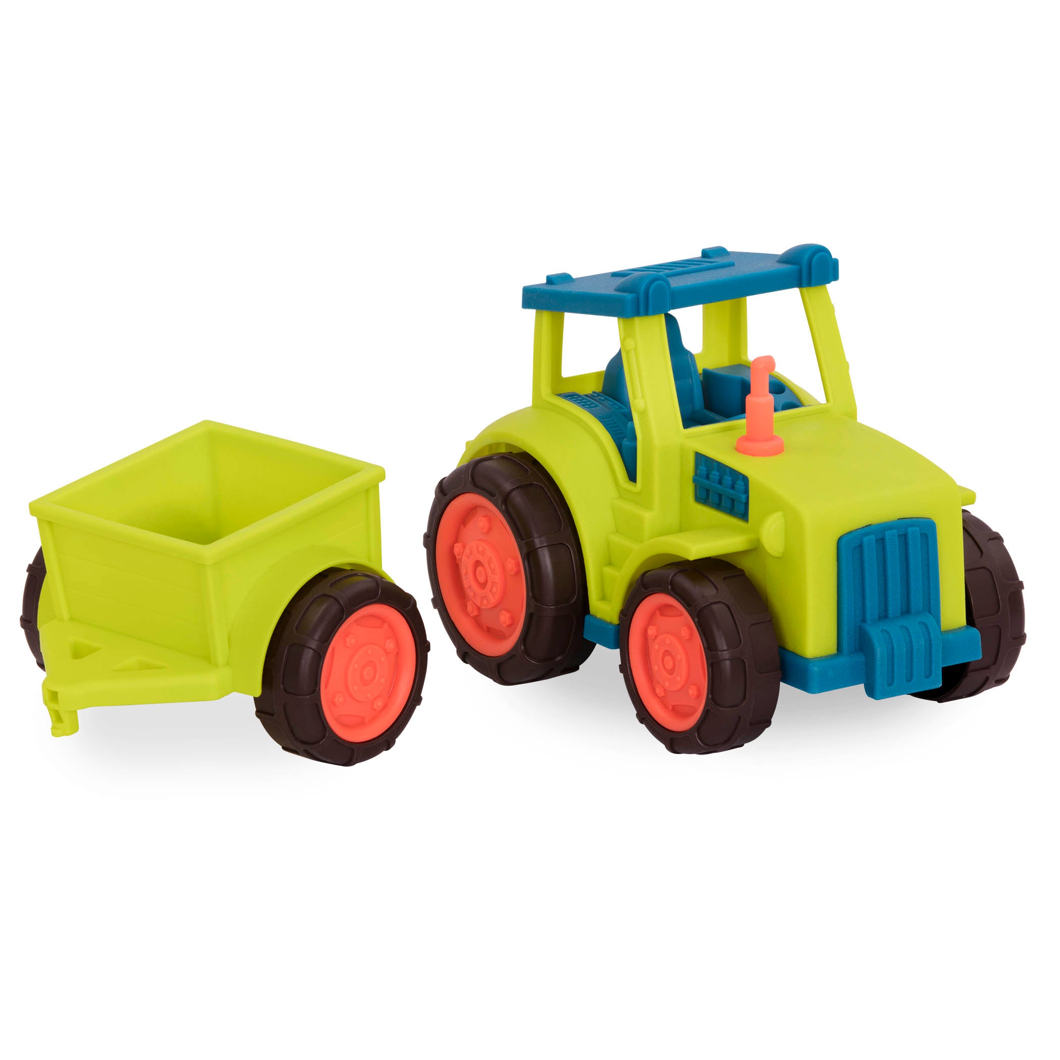 Toy tractor and trailer.