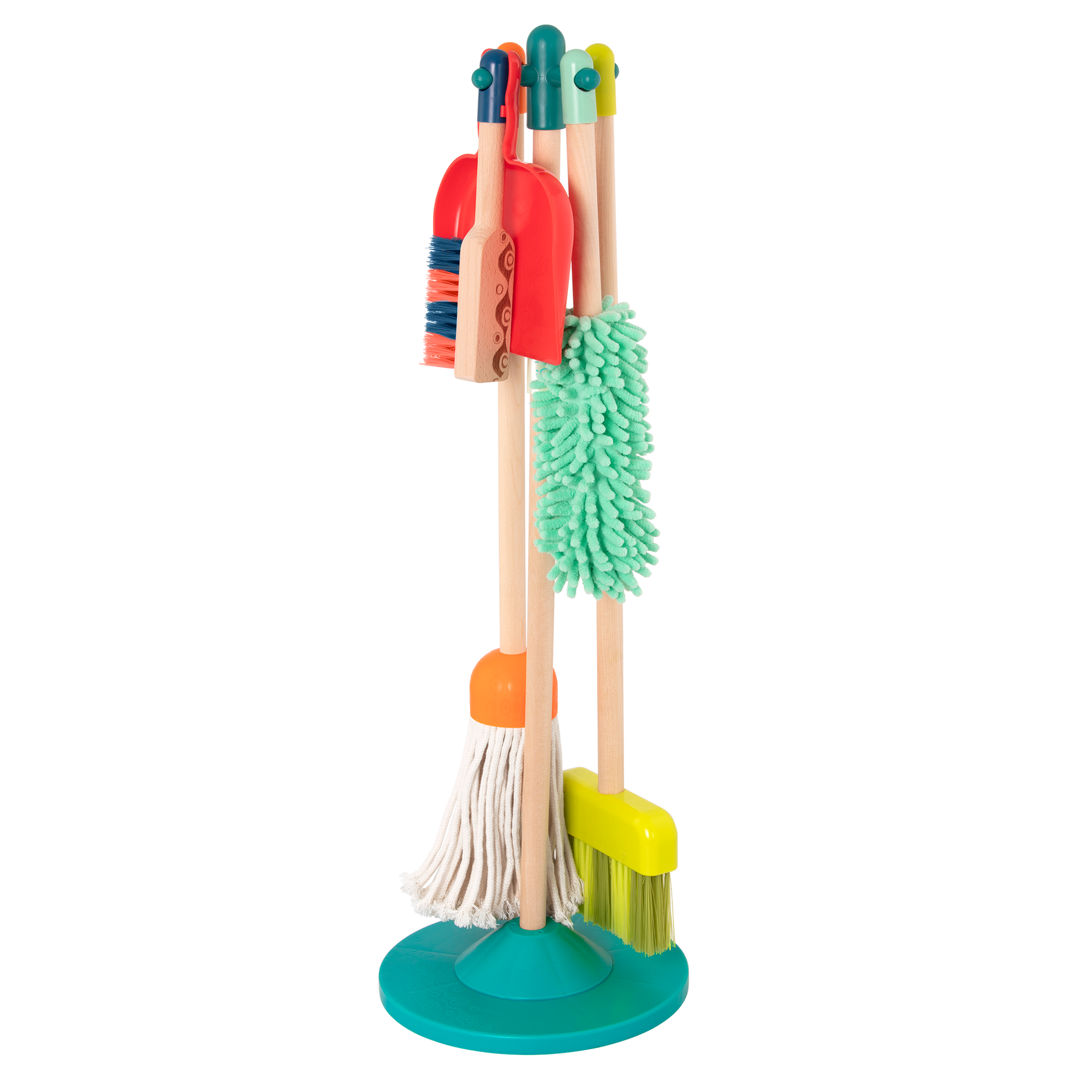 Wooden cleaning toys.