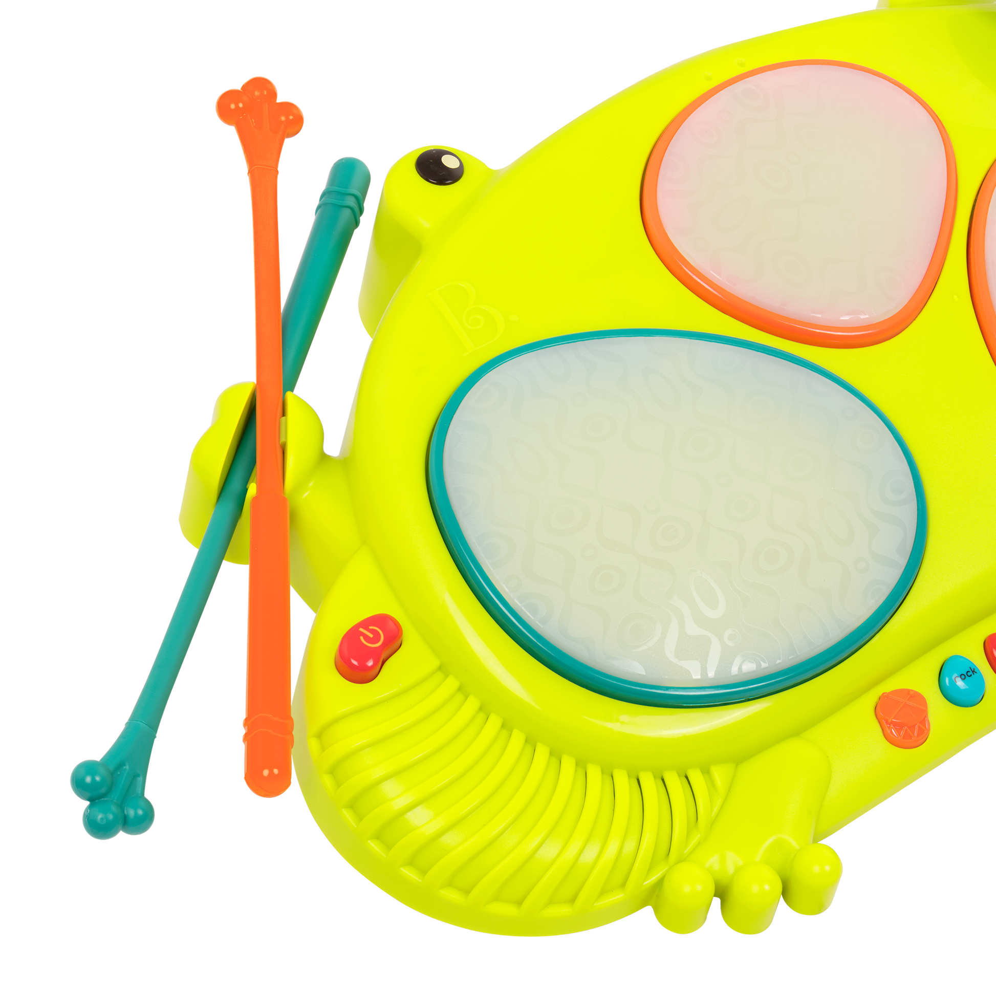 Interactive frog drum