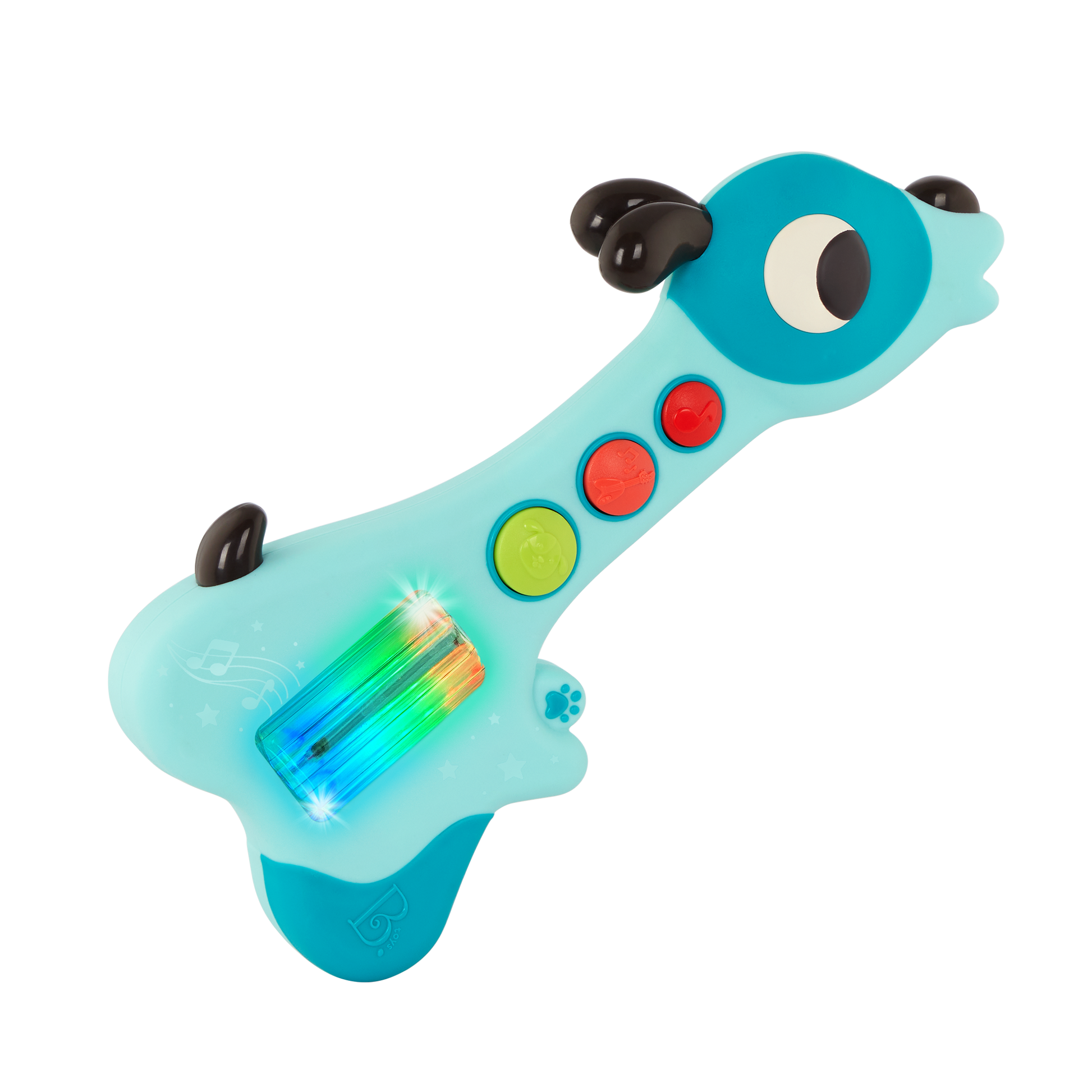 Toy dog guitar.