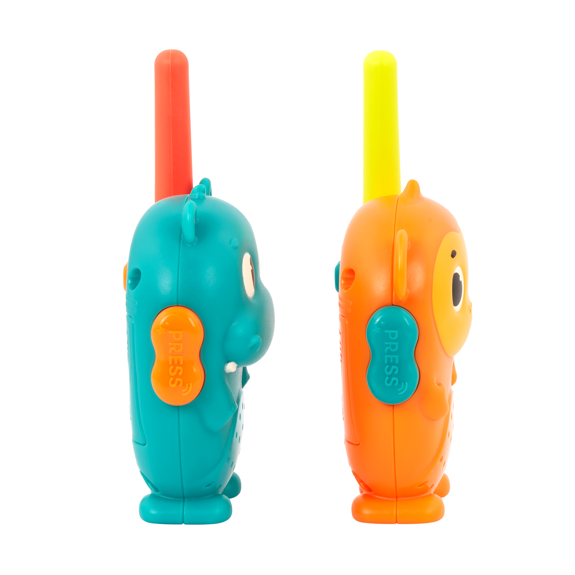 Hippo and monkey walkie-talkies.