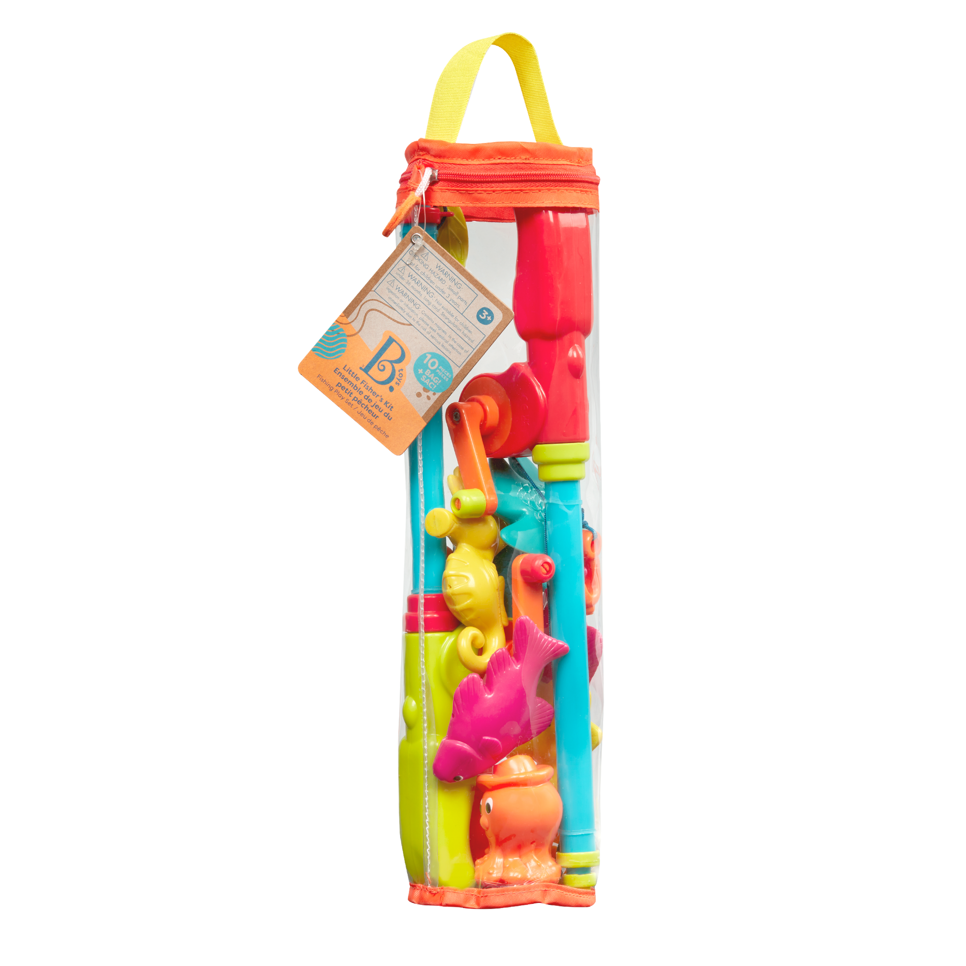 Toy fishing set.