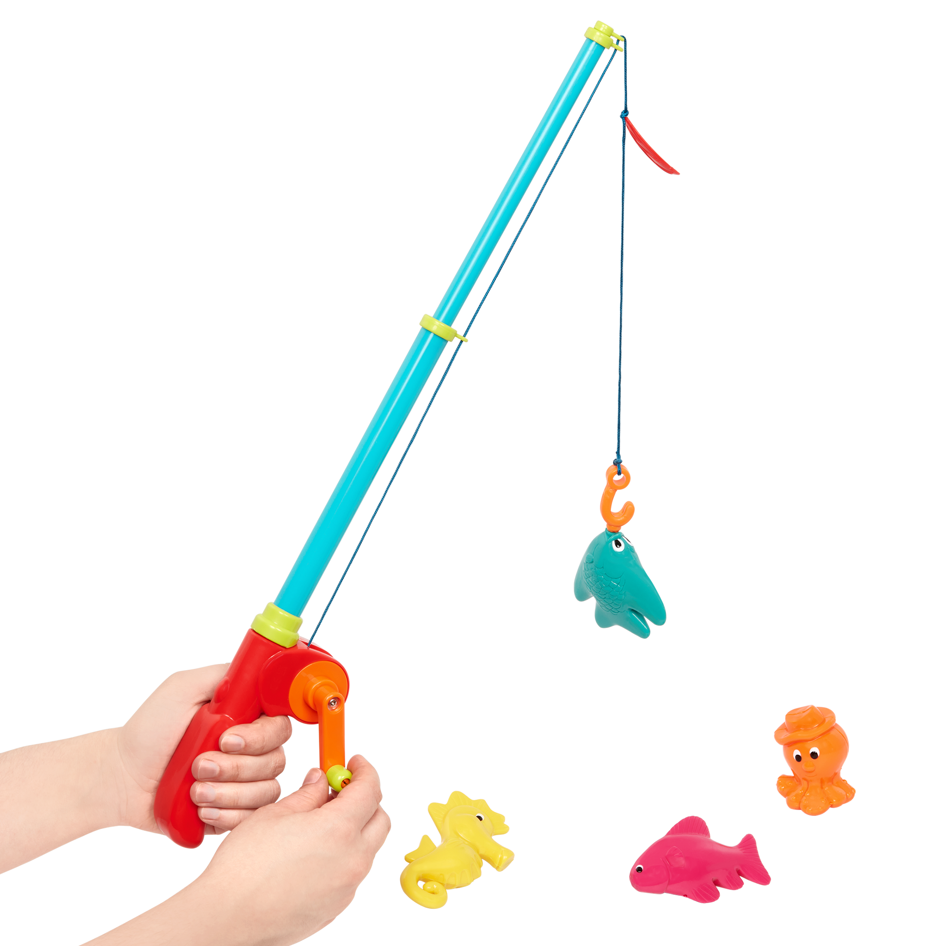 Toy fishing set.