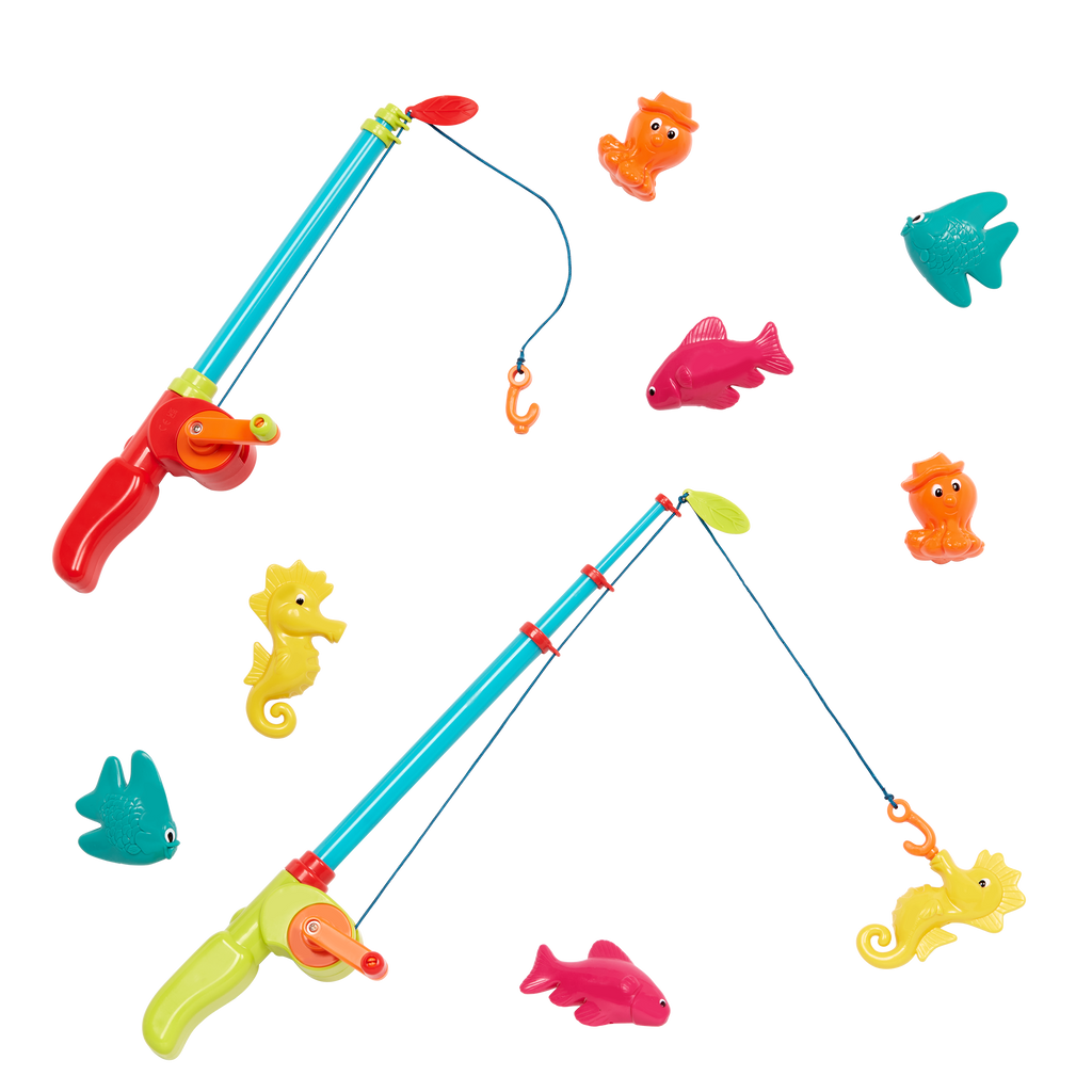 Toy fishing set.