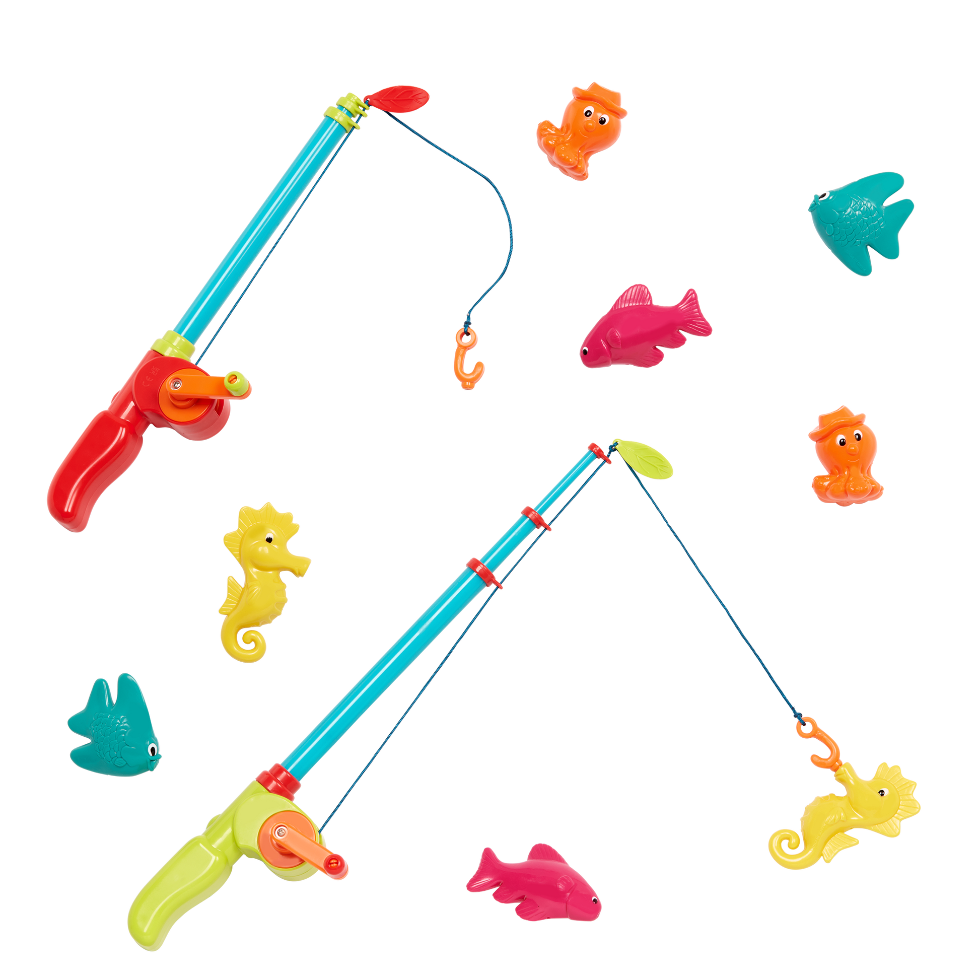 Toy fishing set.