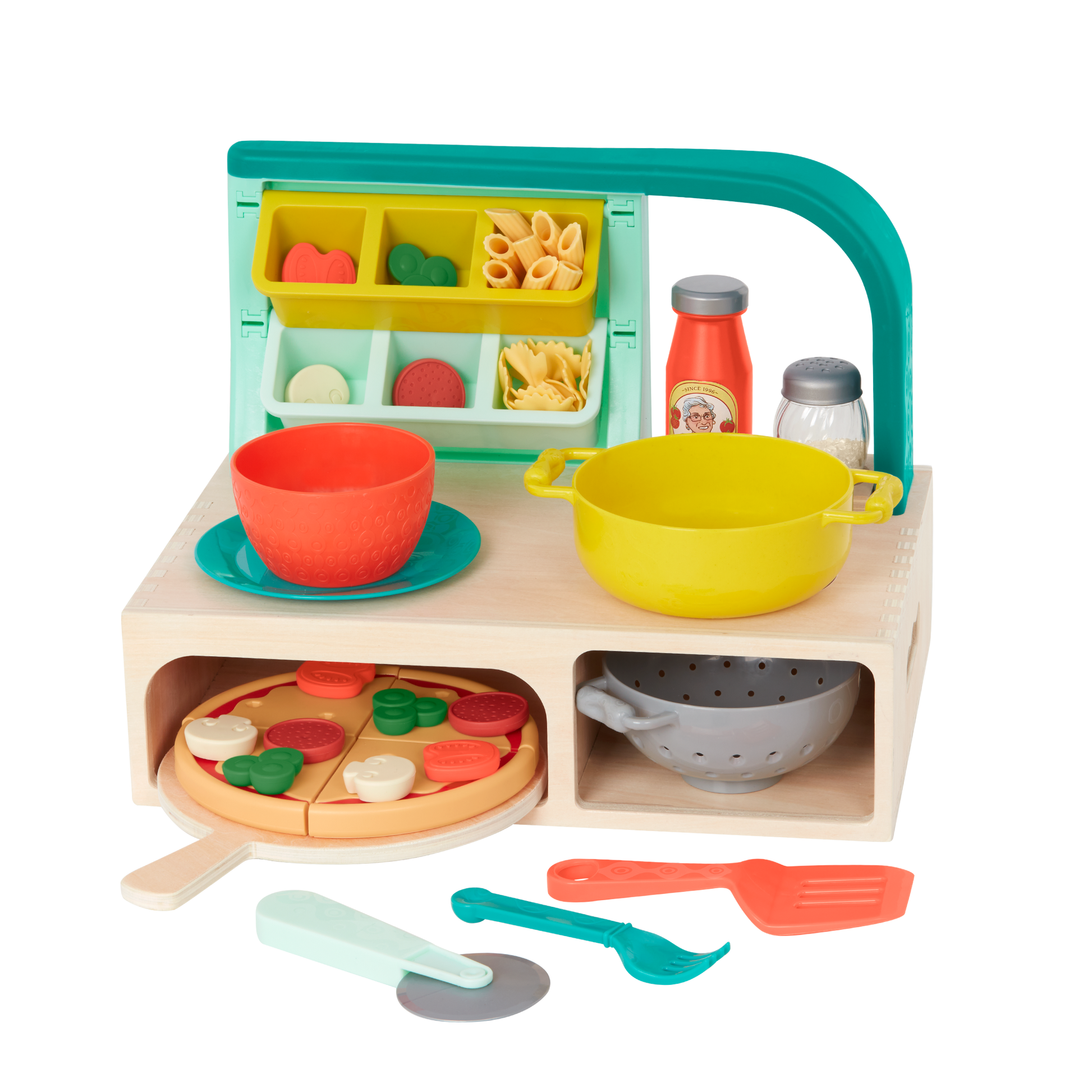 Pizza and pasta play set.