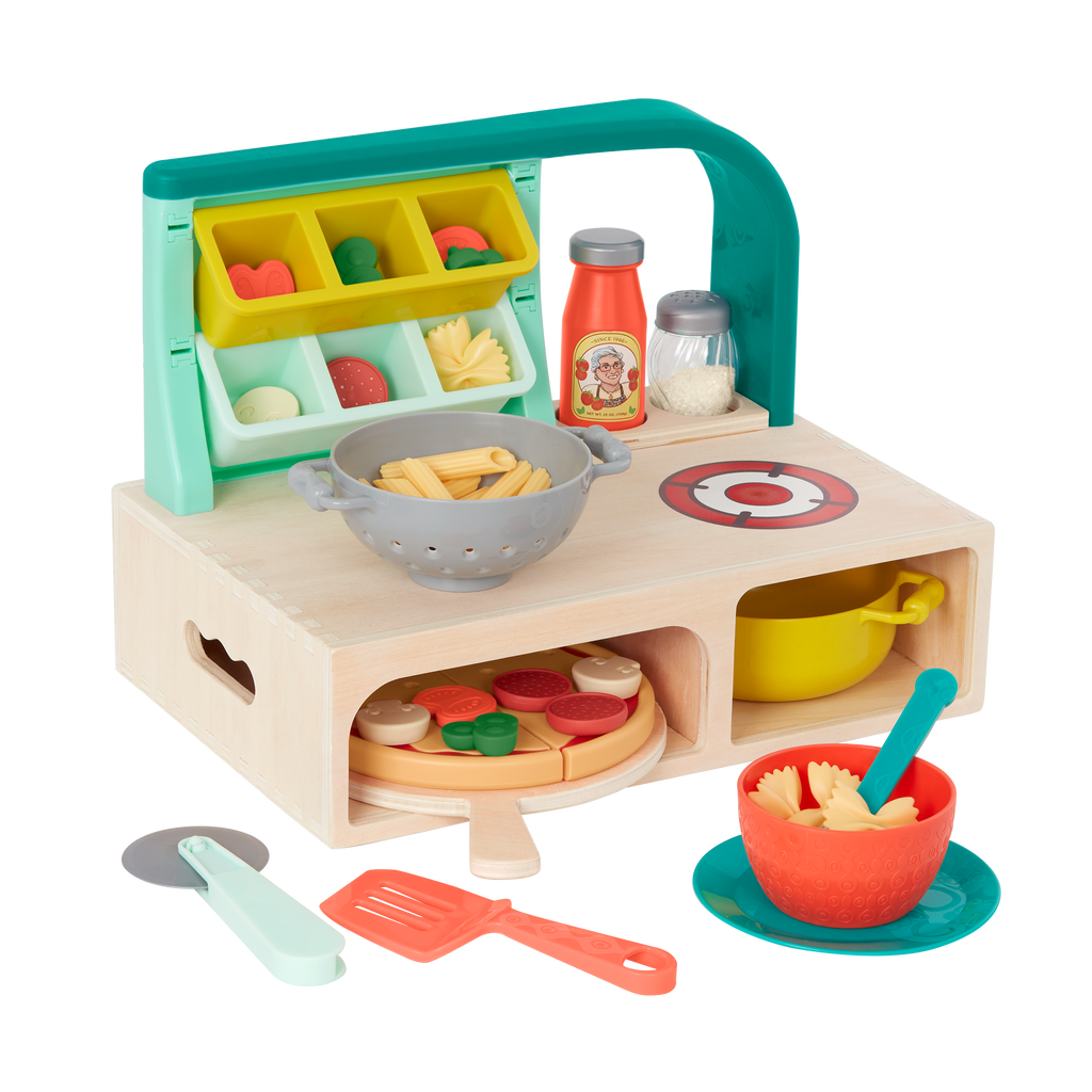 Pizza and pasta play set.