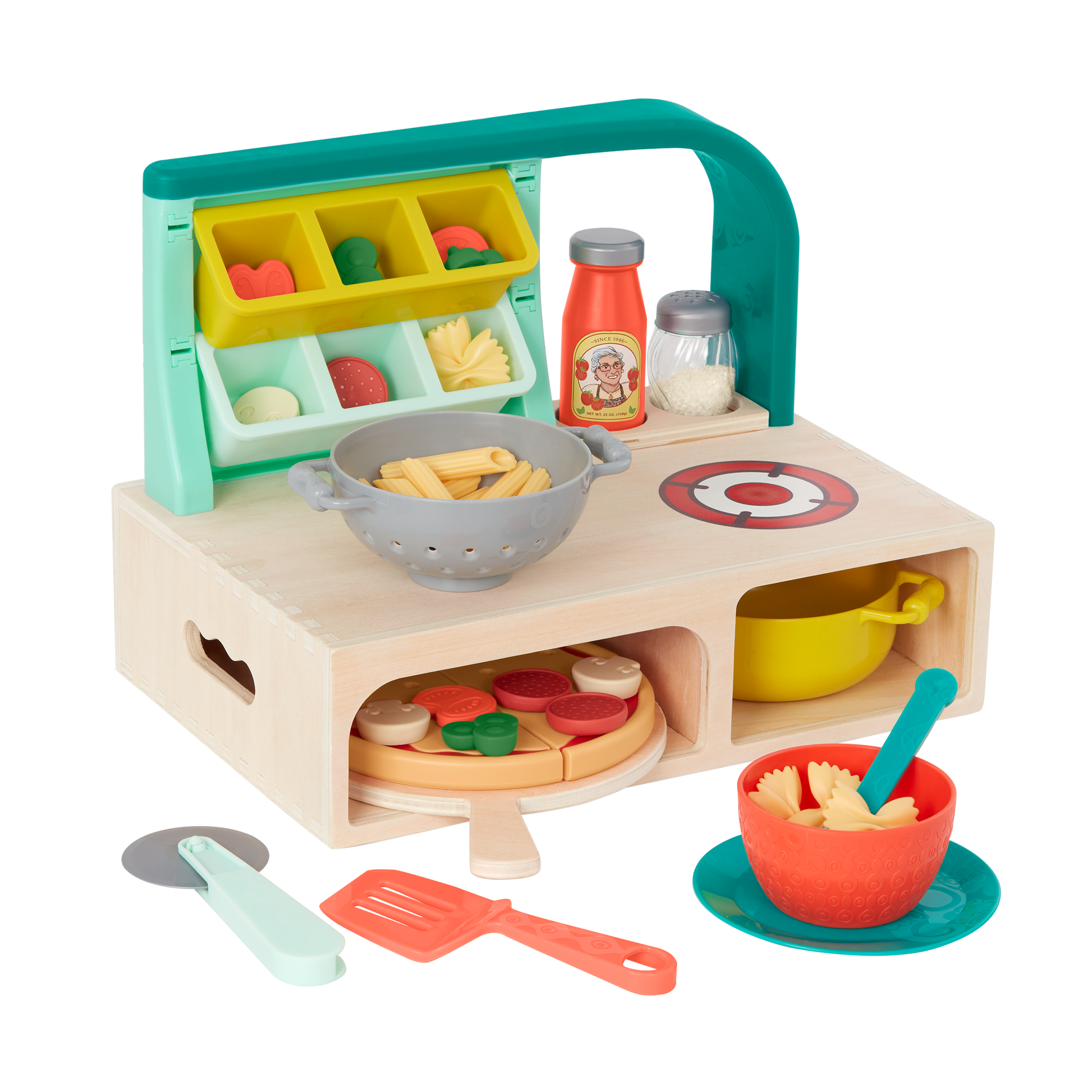 Pizza and pasta play set.