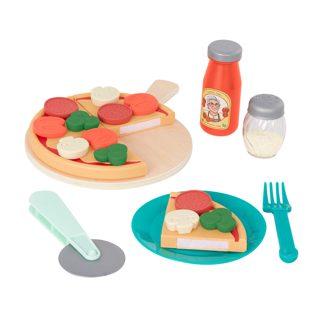 Pizza and pasta play set.