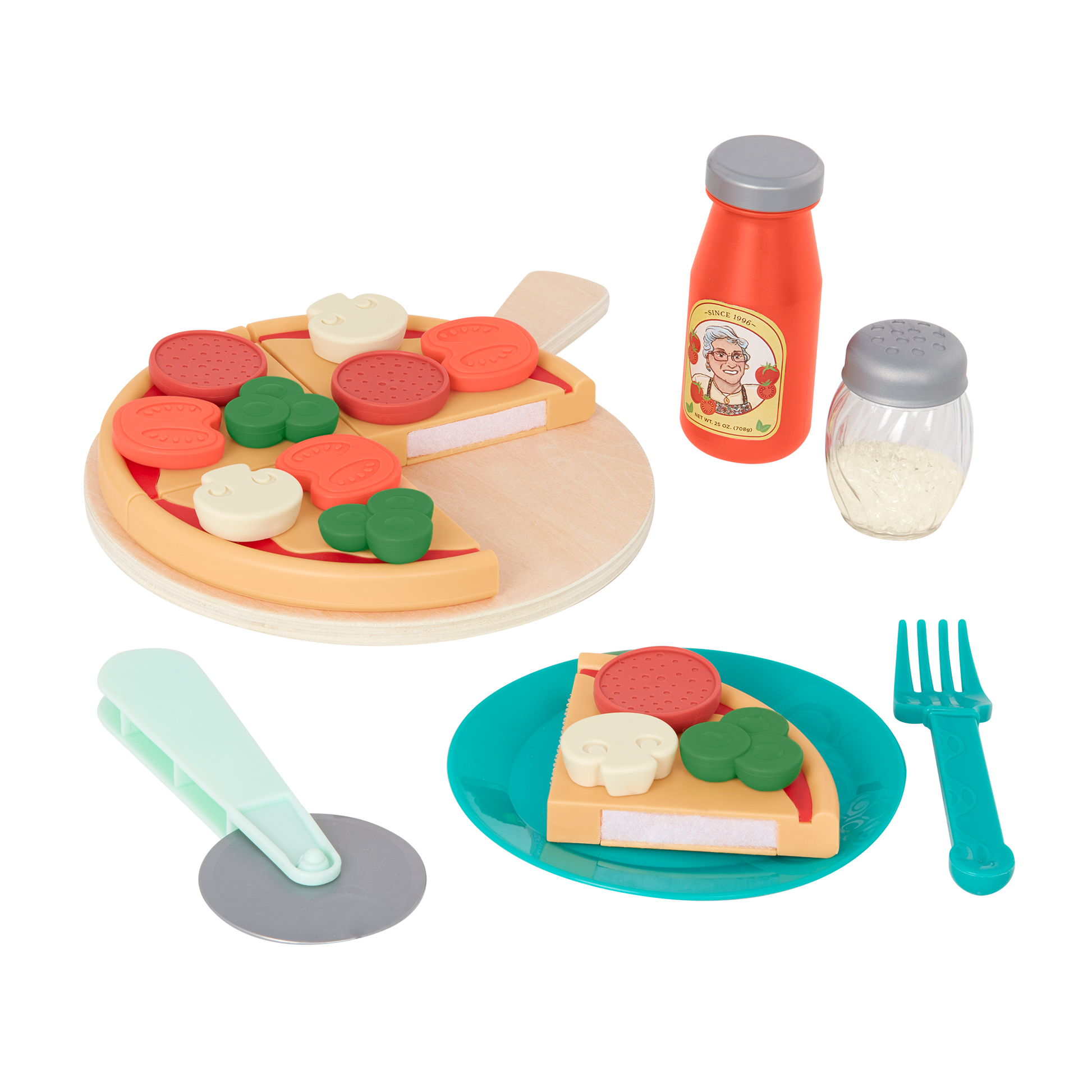 Pizza and pasta play set.