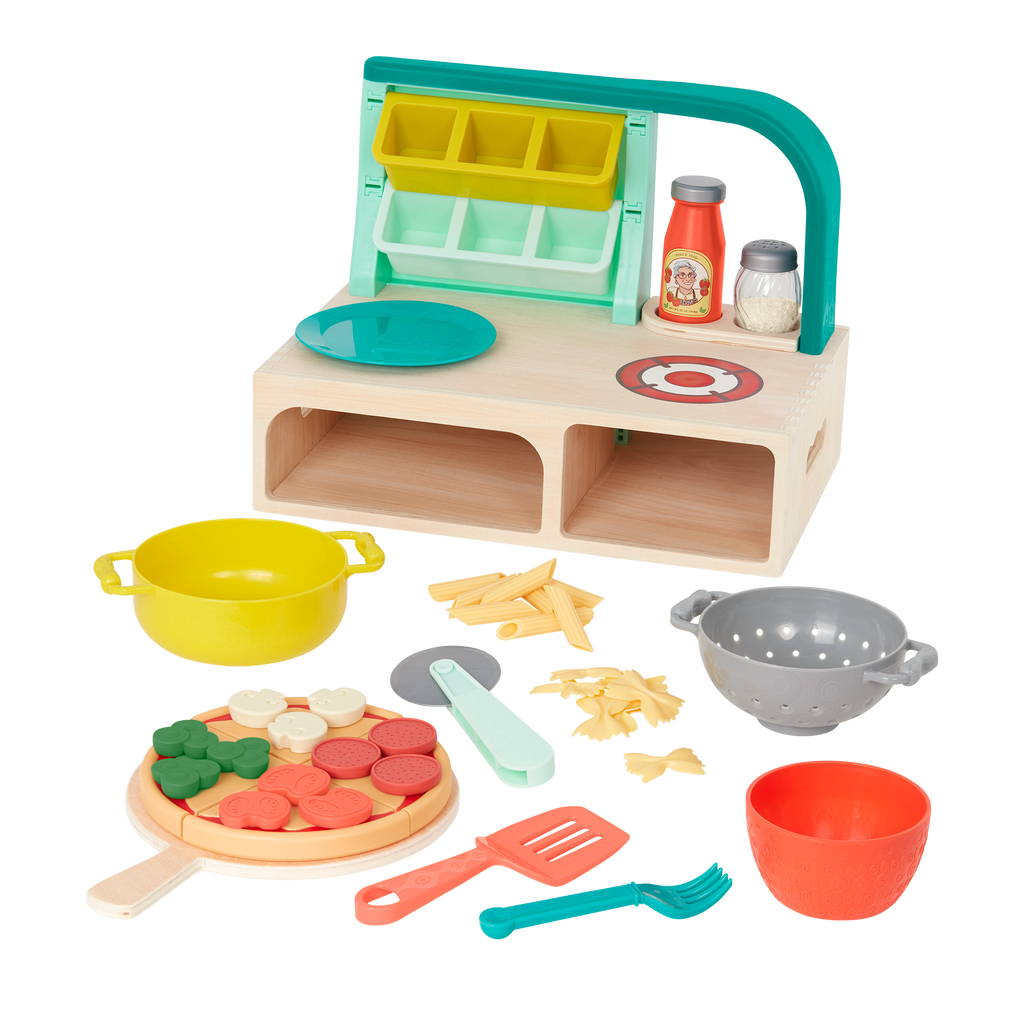 Pizza and pasta play set.