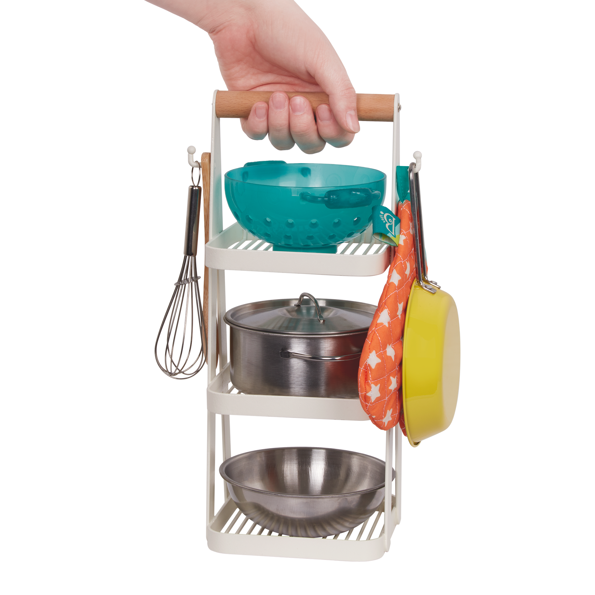Play kitchen accessories.