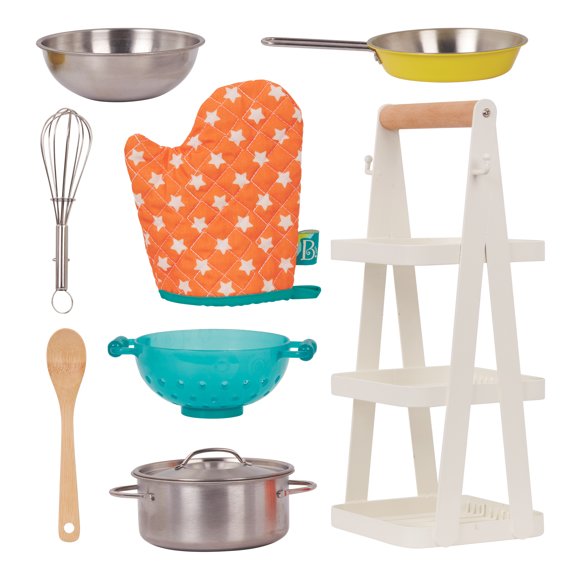 Play kitchen accessories.