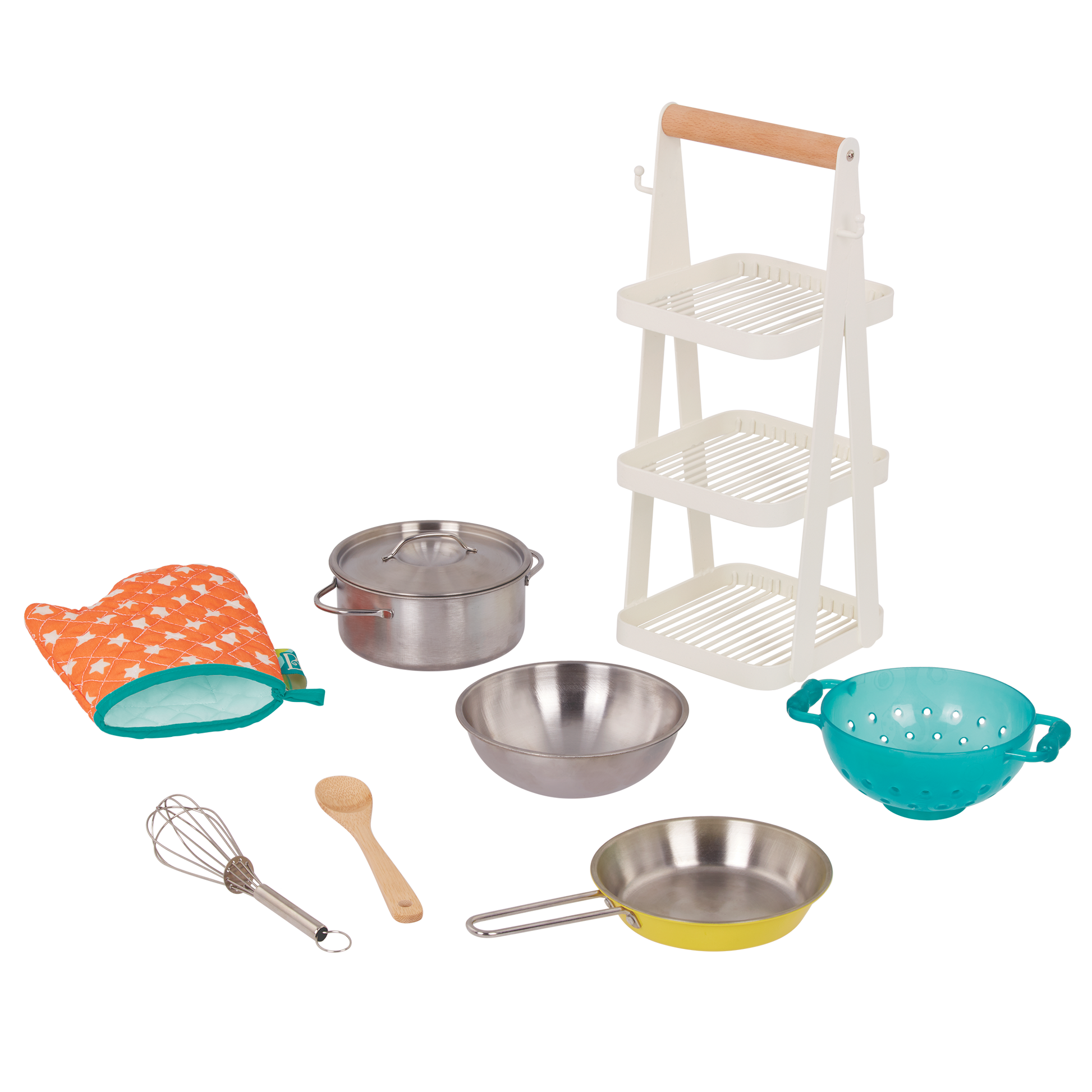 Play kitchen accessories.