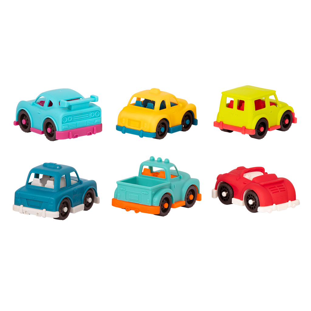 Mini toy vehicles.