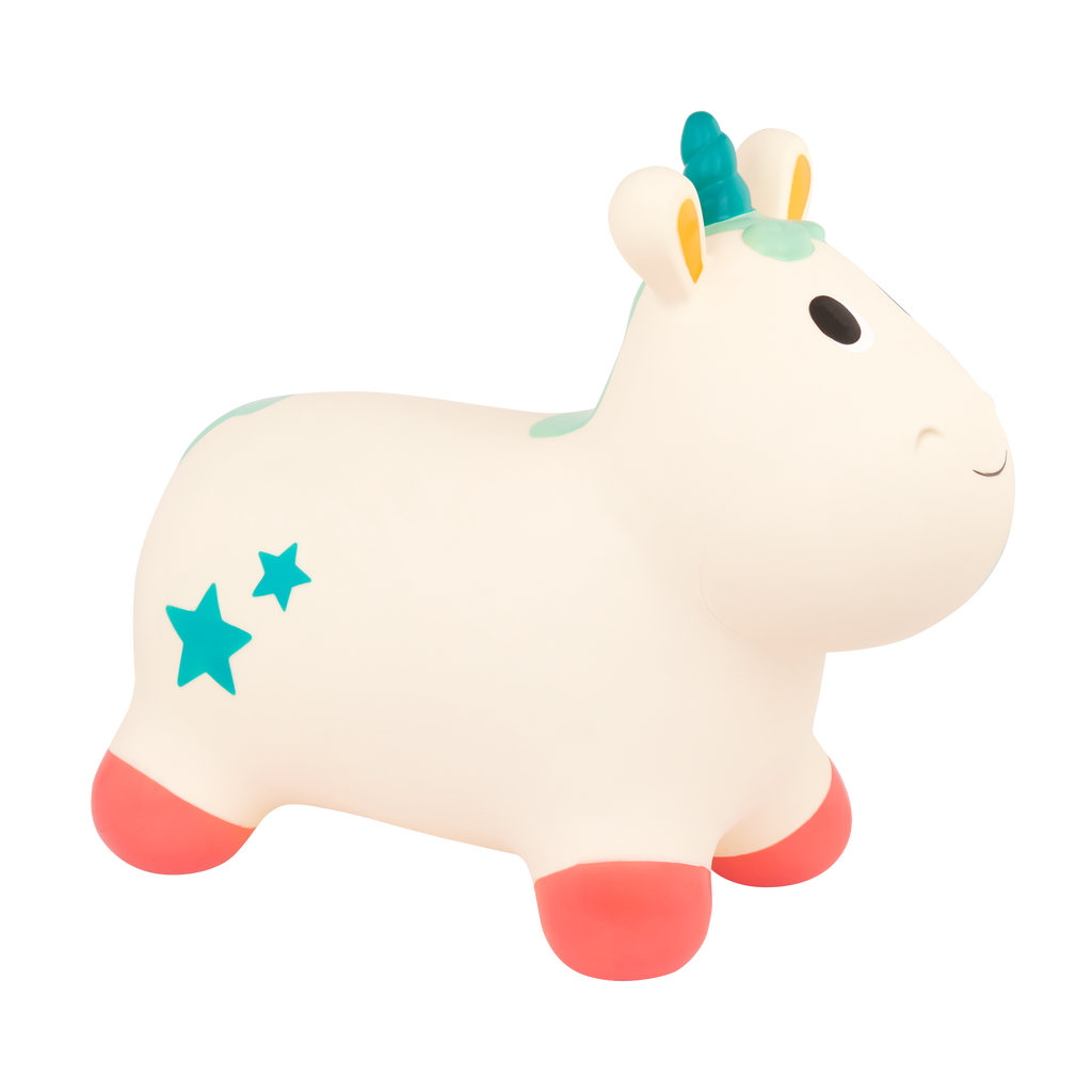 Unicorn inflatable bouncer toy for toddlers ride-on