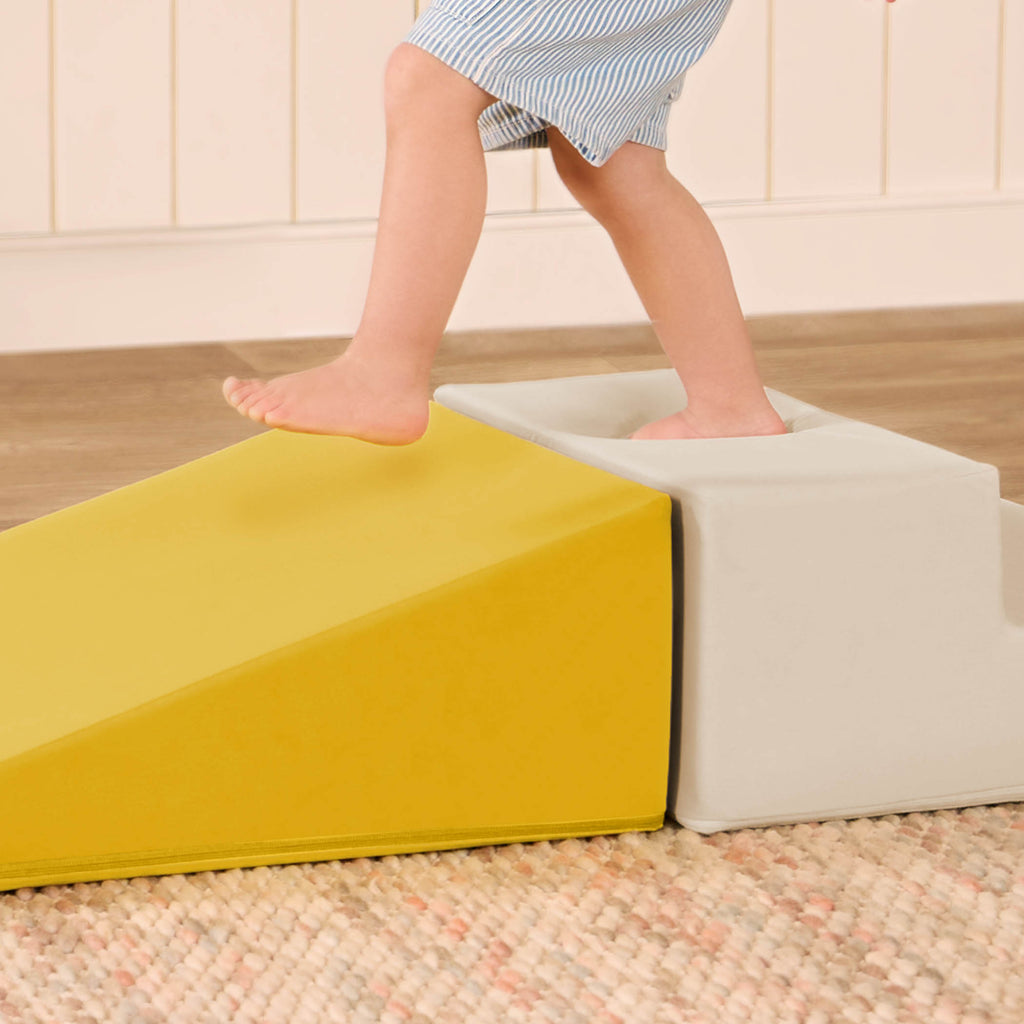 5-piece modular foam play shapes for kids indoor active basement play