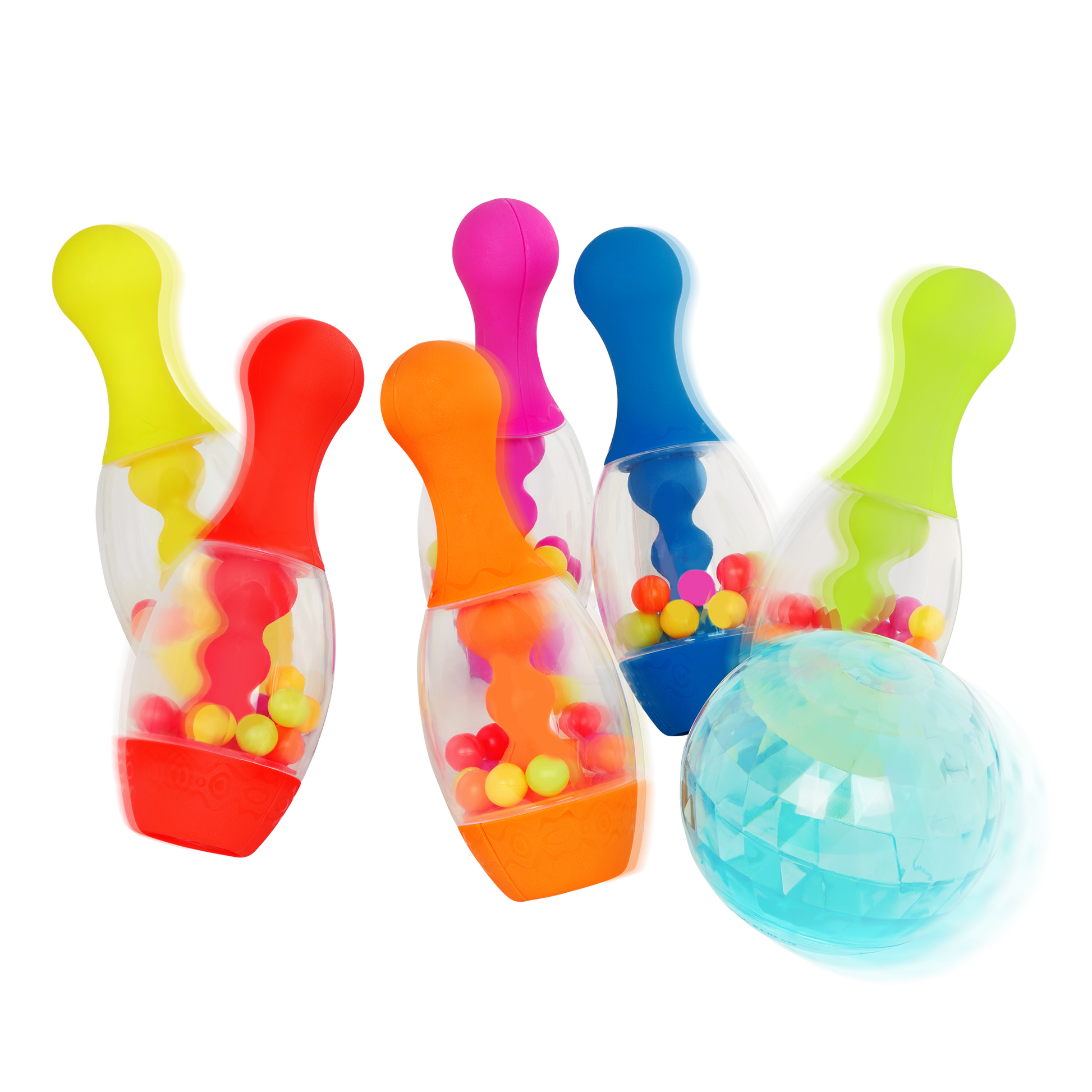 Toy bowling set.