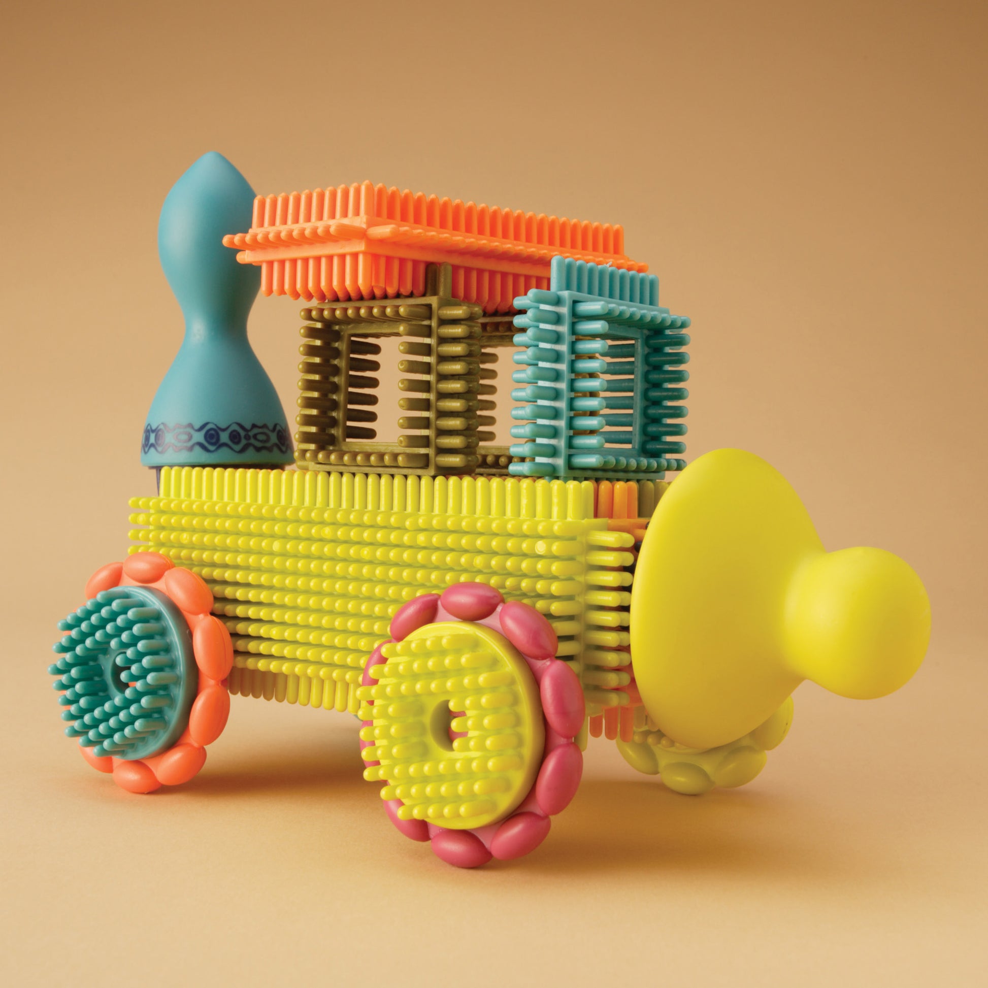Bristle building blocks.
