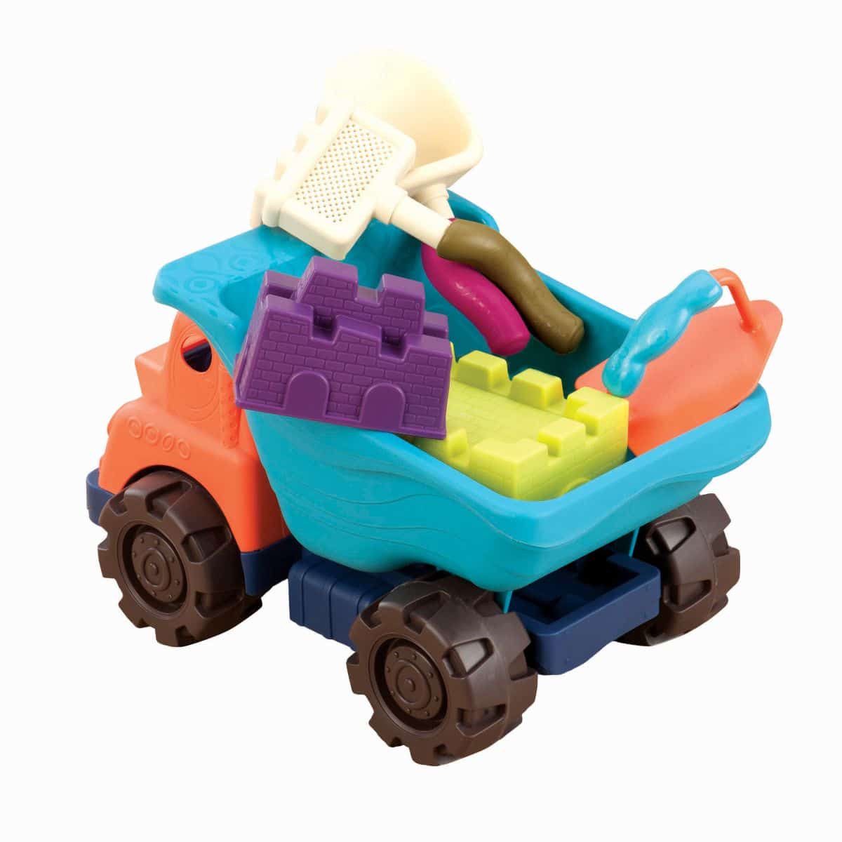 Dump truck and sand toys