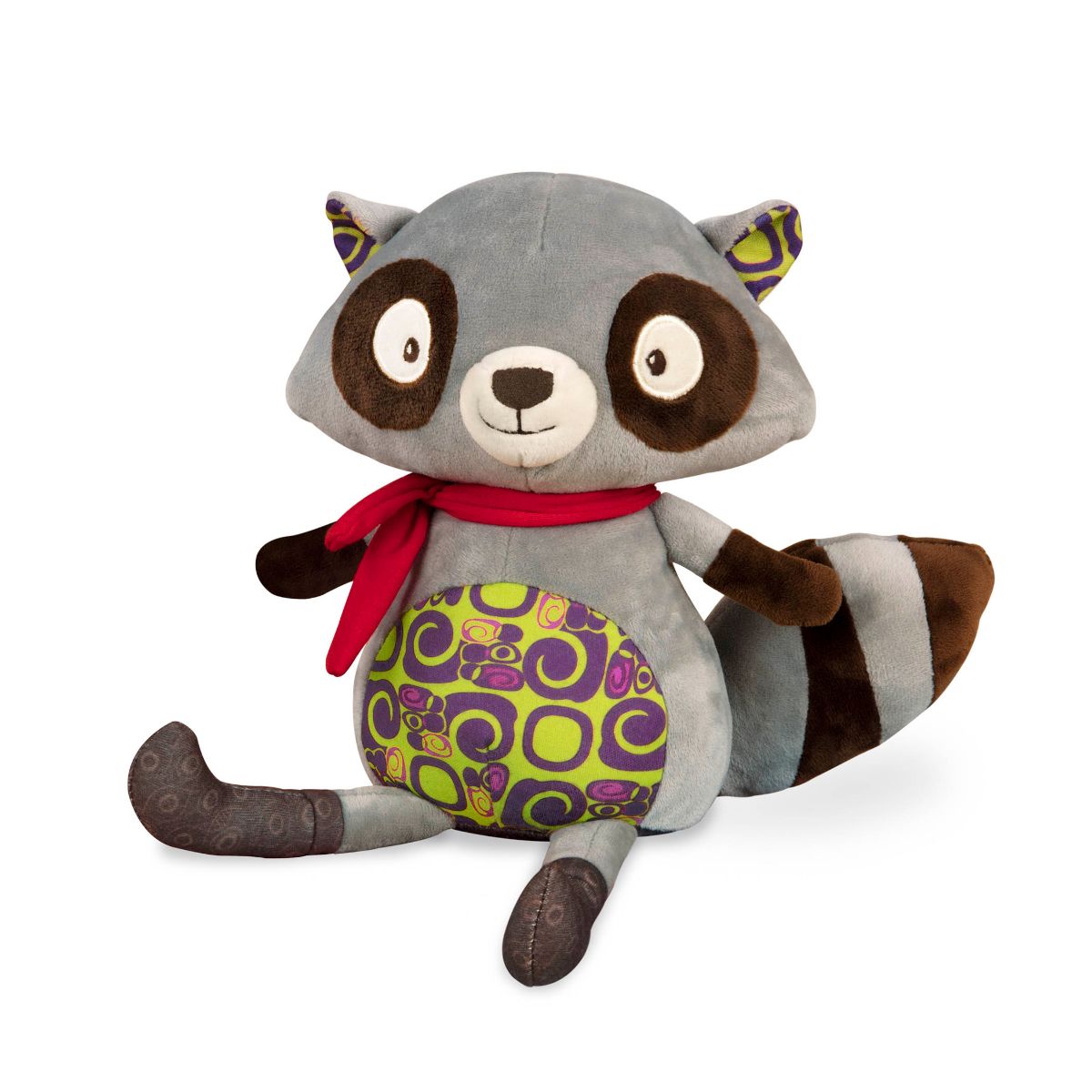 Interactive plush raccoon.