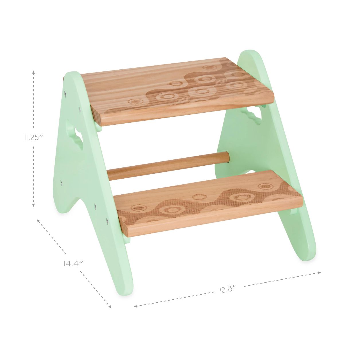 Wooden mint step stool