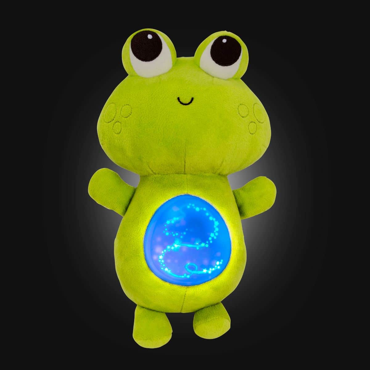 Light-up musical frog plushie