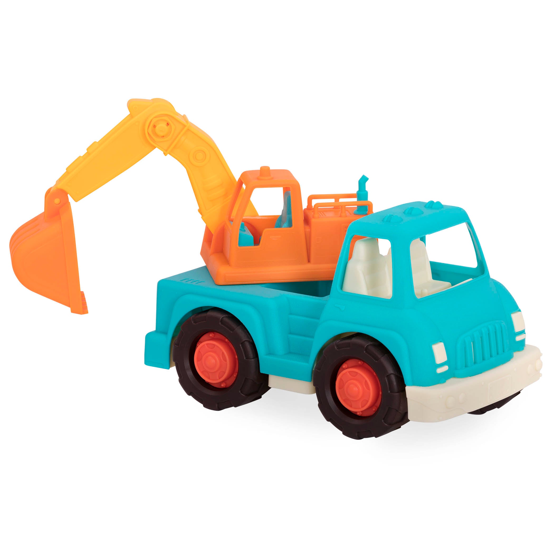 Toy excavator truck.