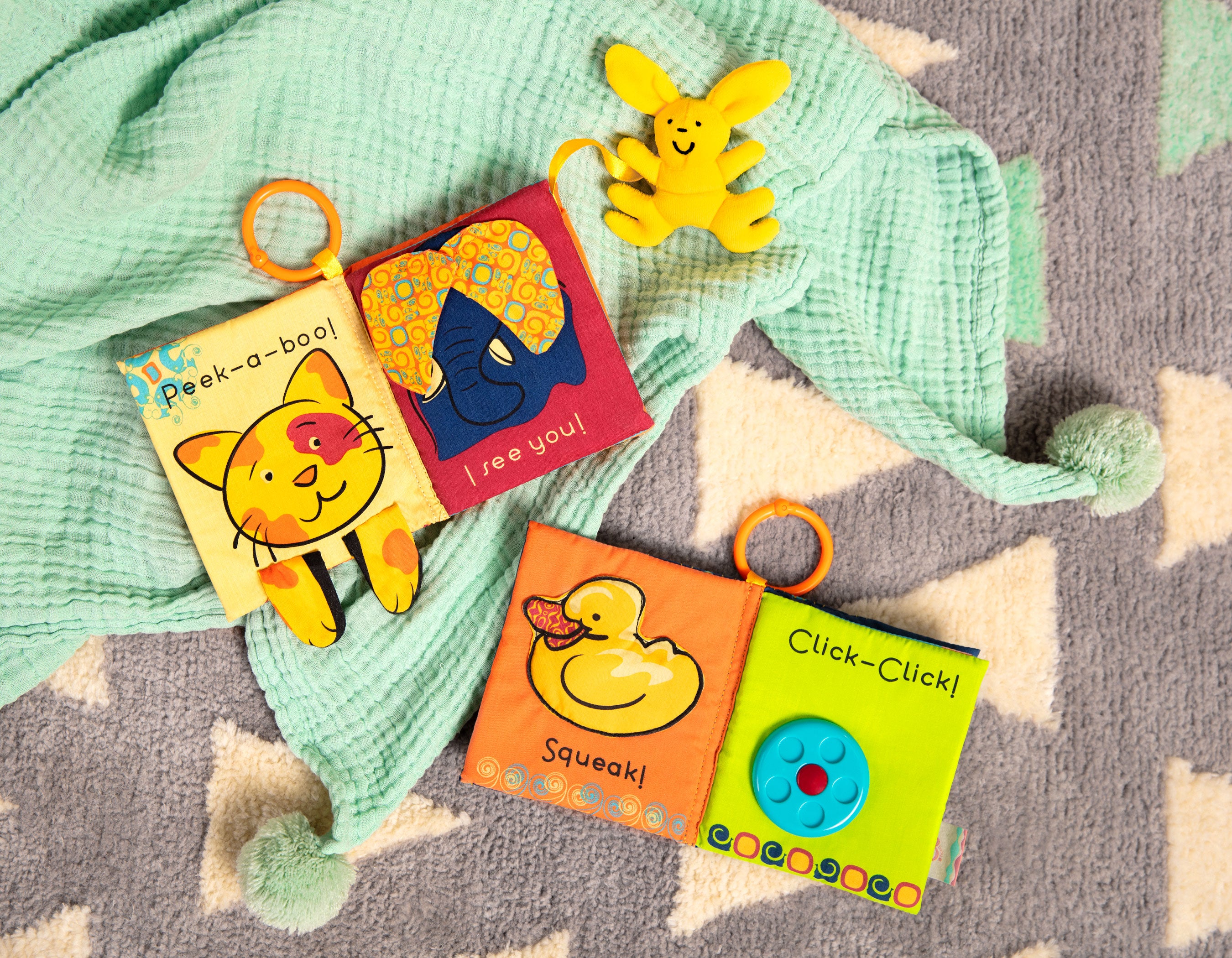 Fabric books for babies.